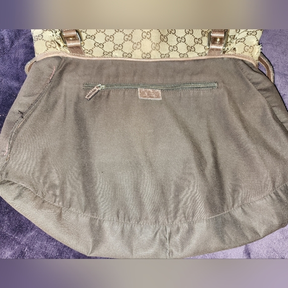 Gucci Authentic and Pre-loved Bronze Abbey Monogram Canvas Tote - Picture 7 of 16
